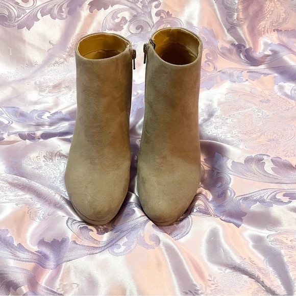 LC Faux Suede Taupe Boots - Picture 4 of 12